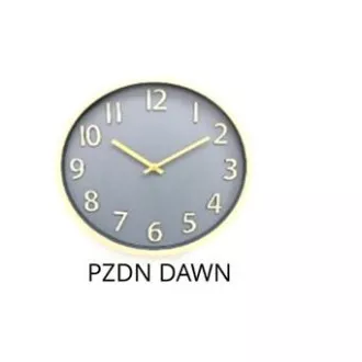 Ceas de perete rotund PLATINET DAWN, mecanism silentios