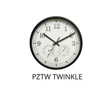 CEAS ROTUND DE PERETE PLATINET TWINKLE, mecanism silentios, higrometru si termometru CEAS ROTUND DE PERETE PLATINET TWINKLE, mecanism silentios, higrometru si termometru