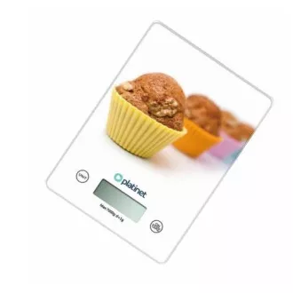 Cântar de bucătărie PLATINET - capacitate 7 kg, 200x145x20 mm, motiv MUFFIN Cântar de bucătărie PLATINET - capacitate 7 kg, 200x145x20 mm, motiv MUFFIN