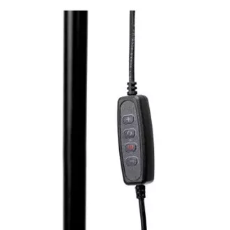 Lampă de podea PLATINET SIGNUS 10W 84 LED 500 lumeni, neagră, înălțime 150cm