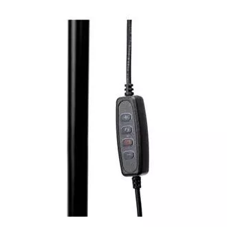 Lampă de podea PLATINET SIGNUS 10W 84 LED 500 lumeni, neagră, înălțime 150cm