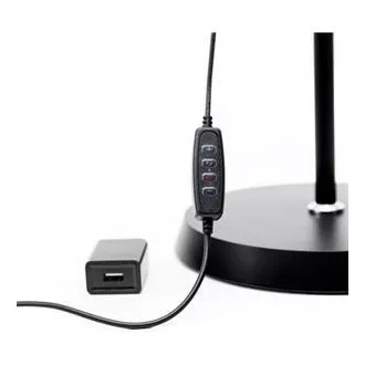 Lampă de podea PLATINET SIGNUS 10W 84 LED 500 lumeni, neagră, înălțime 150cm