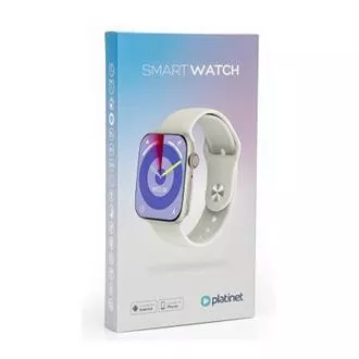 Ceas sport inteligent PLATINET, BLUETOOTH, NFC, alb