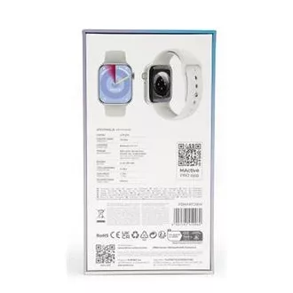 Ceas sport inteligent PLATINET, BLUETOOTH, NFC, alb
