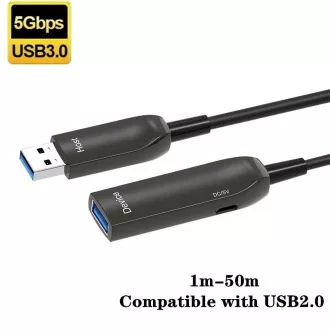 PremiumCord USB3.0 + 2.0 prelungire cablu optic AOC A/Tacul - A/Mamă 7m