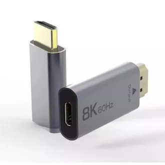 Adaptor PremiumCord USB-C la HDMI rezoluție de imagine 8K@60Hz, 4K@144Hz Aluminiu