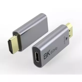 Adaptor PremiumCord USB-C la HDMI rezoluție de imagine 8K@60Hz, 4K@144Hz Aluminiu