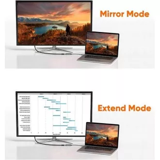 Adaptor PremiumCord USB-C la HDMI rezoluție de imagine 8K@60Hz, 4K@144Hz Aluminiu