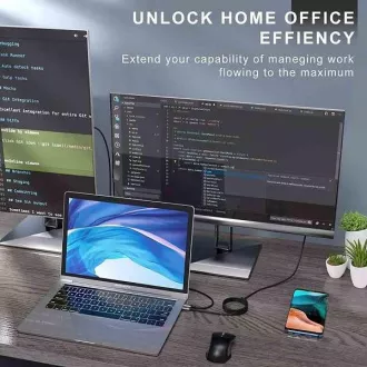 Adaptor PremiumCord USB-C la HDMI rezoluție de imagine 8K@60Hz, 4K@144Hz Aluminiu