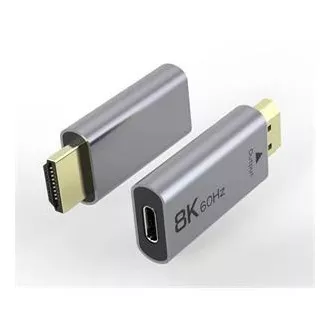 Adaptor PremiumCord USB-C la HDMI rezoluție de imagine 8K@60Hz, 4K@144Hz Aluminiu