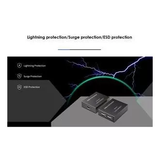 Extensor USB 2.0 PremiumCord cu 4 porturi peste Cat5/Cat5e/Cat6 până la 150 m Extensor USB 2.0 PremiumCord cu 4 porturi peste Cat5/Cat5e/Cat6 până la 150 m