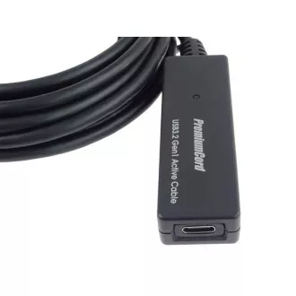 Repetor PremiumCord USB-C și cablu prelungitor Masculin-Female, 5Gbps 5m