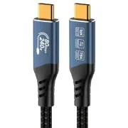 Cablu PremiumCord USB4 versiunea 2.0, 80 Gbps, 16K@60Hz, 240 W, Thunderbolt 3 și 4, 1 m