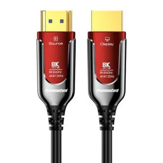 Cablu de fibră optică PremiumCord Ultra High Speed HDMI 2.1 8K@60Hz, placat cu aur, 10m