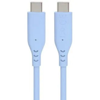 Cablu PremiumCord din silicon cu conectori USB-C 60W 480Mbps albastru extra moale 1.5m Cablu PremiumCord din silicon cu conectori USB-C 60W 480Mbps albastru extra moale 1.5m