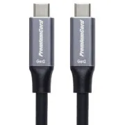 Cablu USB-C PremiumCord (USB 3.2 GEN 2, 5A, 100W, 10Gbit/s) negru, 5m