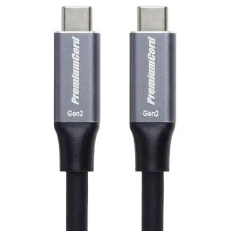 Cablu USB-C PremiumCord (USB 3.2 GEN 2, 5A, 100W, 10Gbit/s) negru, 5m Cablu USB-C PremiumCord (USB 3.2 GEN 2, 5A, 100W, 10Gbit/s) negru, 5m
