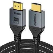 Cablu HDMI 2.2 PremiumCord Ultra HD 16K@60Hz, 8K@240Hz, 4K@480Hz placat cu aur, 2 m