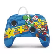 Controler cu fir îmbunătățit PowerA pentru Nintendo Switch - Super Mario Mushroom Kingdom Friends
