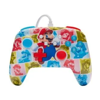 Controler cu fir PowerA Enhanced pentru Nintendo - Super Mario - Mario Hero Reel Controler cu fir PowerA Enhanced pentru Nintendo - Super Mario - Mario Hero Reel