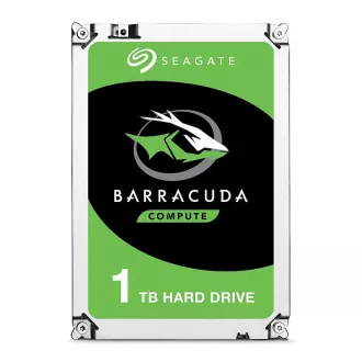 HDD Seagate BarraCuda de 3,5", 1 TB, 3,5", SATA III, 64 MB cache, 7.200 RPM