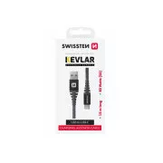 SWISSTEN CABLU DE DATE KEVLAR USB/USB-C 1,5 M ANTRACIT