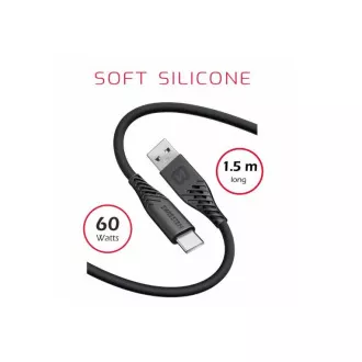 SWISSTEN CABLU DE DATE USB / USB-C TEXTIL 3,0M NEGRU