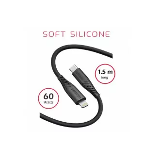 SWISSTEN CABLU DE DATE SILICON MOALE USB-C / USB-C 1.5 M 60W NEGRU