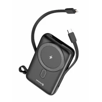 Acumulator extern SWISSTEN 10000 mAh PD 20W cu cabluri USB-C și LIGHTNING integrate (compatibil cu MagSafe) Acumulator extern SWISSTEN 10000 mAh PD 20W cu cabluri USB-C și LIGHTNING integrate (compatibil cu MagSafe)
