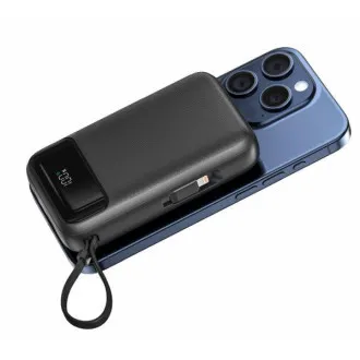 Acumulator extern SWISSTEN 20000 mAh PD 20W cu cabluri USB-C și LIGHTNING integrate (compatibil cu MagSafe) Acumulator extern SWISSTEN 20000 mAh PD 20W cu cabluri USB-C și LIGHTNING integrate (compatibil cu MagSafe)