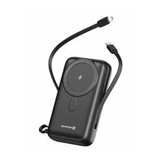 Acumulator extern SWISSTEN 20000 mAh PD 20W cu cabluri USB-C și LIGHTNING integrate (compatibil cu MagSafe) Acumulator extern SWISSTEN 20000 mAh PD 20W cu cabluri USB-C și LIGHTNING integrate (compatibil cu MagSafe)