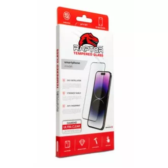 Sticlă securizată 3D Swissten Raptor Diamond Ultra Clear pentru Apple iPhone 15 Neagră