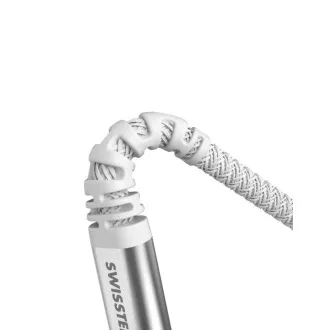CABLU DE DATE ELVETIAN KEVLAR USB / LIGHTNING 1,5 M ALB