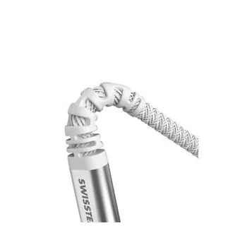 CABLU DE DATE ELVETIAN KEVLAR USB / LIGHTNING 1,5 M ALB