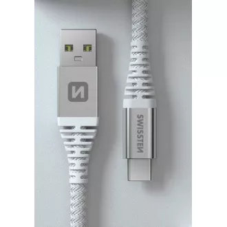 CABLU DE DATE ELVETIAN KEVLAR USB / USB-C 1,5 M ALB