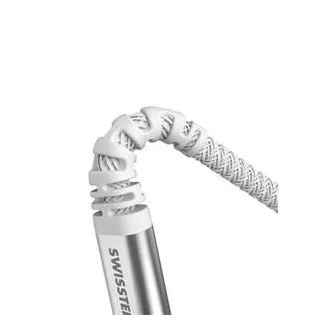 CABLU DE DATE ELVETIAN KEVLAR USB-C / LIGHTNING 1,5 M ALB