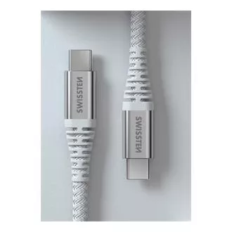 CABLU DE DATE ELVETIAN KEVLAR USB-C / USB-C 1,5 M ALB