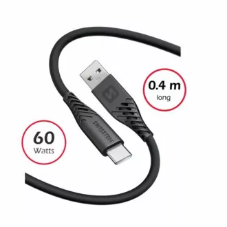 CABLU DE DATE ELVETIAN SILICON MOI USB / USB-C 0,4 M NEGRU CABLU DE DATE ELVETIAN SILICON MOI USB / USB-C 0,4 M NEGRU