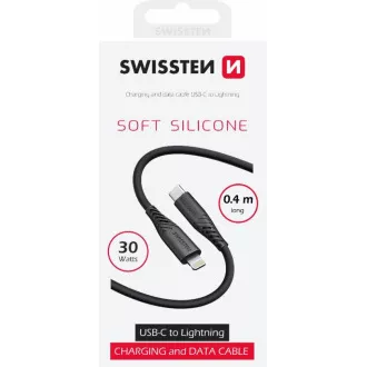 CABLU DE DATE ELVETIAN SILICON MOI USB-C / LIGHTNING 0,4 M NEGRU CABLU DE DATE ELVETIAN SILICON MOI USB-C / LIGHTNING 0,4 M NEGRU