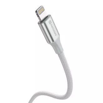 SWISSTEN CABLU DE DATE TEXTILE II USB / LIGHTNING 1,5 M ALB