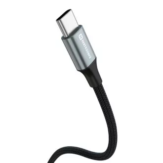 SWISSTEN CABLU DE DATE TEXTILE II USB / USB-C 1,5 M NEGRU