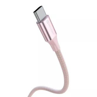 SWISSTEN CABLU DE DATE TEXTILE II USB / USB-C 1,5 M ROZ