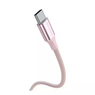 SWISSTEN CABLU DE DATE TEXTILE II USB / USB-C 1,5 M ROZ