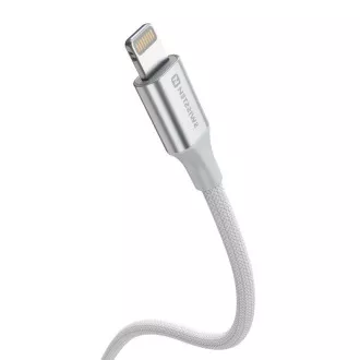 SWISSTEN CABLU DE DATE TEXTILE II USB-C / LIGHTNING 1,5 M ALB