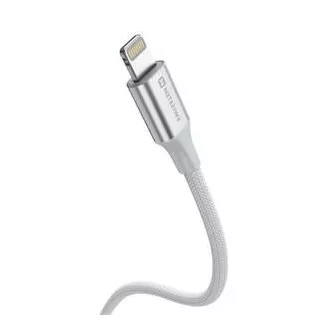 SWISSTEN CABLU DE DATE TEXTILE II USB-C / LIGHTNING 1,5 M ALB