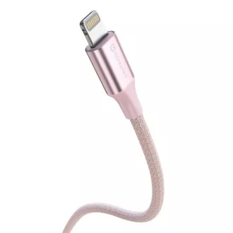 SWISSTEN CABLU DE DATE TEXTILE II USB-C / LIGHTNING 1,5 M ROZ