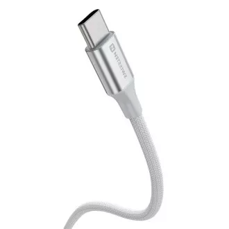 SWISSTEN CABLU DE DATE TEXTILE II USB-C / USB-C 1,5 M ALB