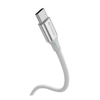 SWISSTEN CABLU DE DATE TEXTILE II USB-C / USB-C 1,5 M ALB