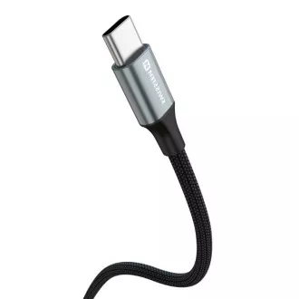 SWISSTEN CABLU DE DATE TEXTILE II USB-C / USB-C 1,5 M NEGRU