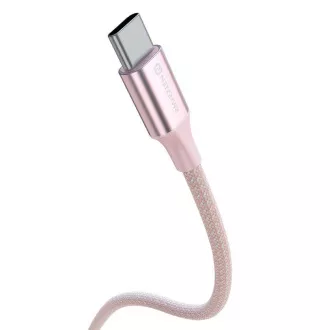 SWISSTEN CABLU DE DATE TEXTILE II USB-C / USB-C 1,5 M ROZ